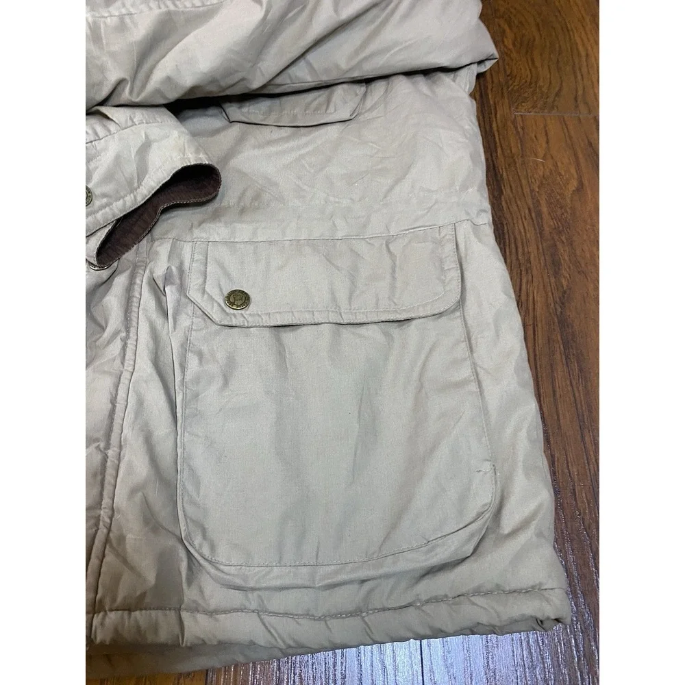 Canyon Guide Outfitters Mens Tan Flannel‎ Lined Field Jacket Barn Coat Size L